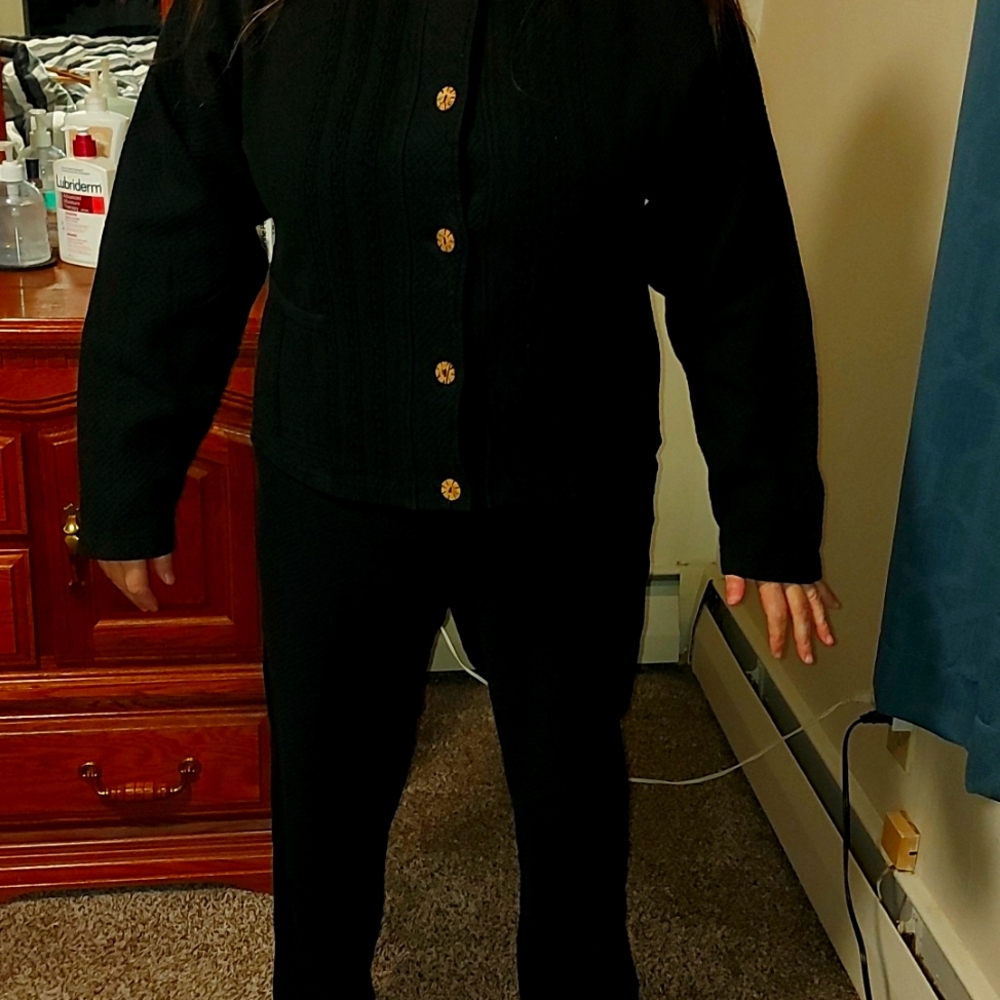 Black Fitz Canada pant suit
